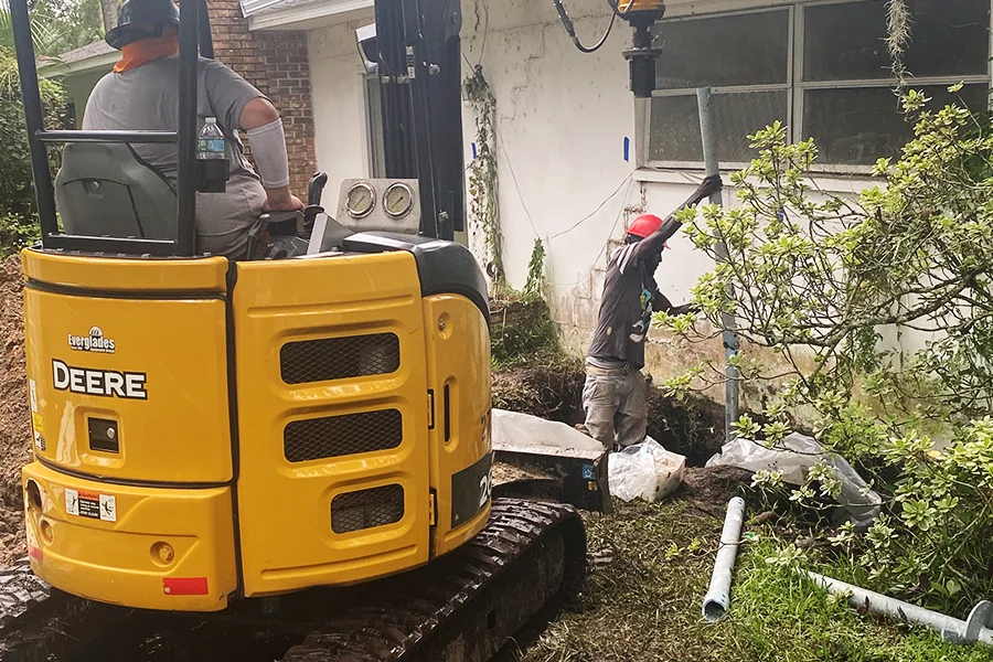 Helical Pier Installation